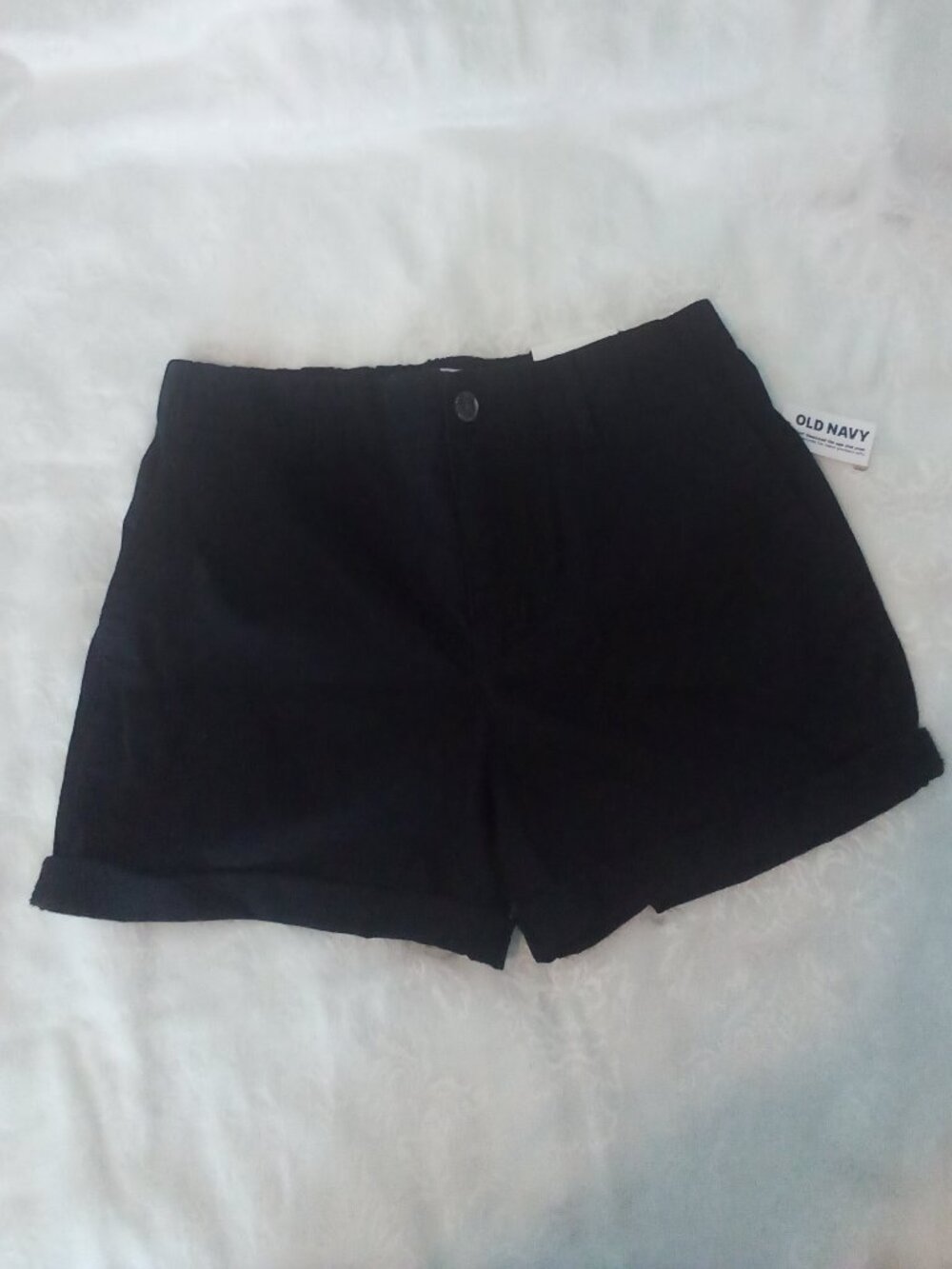 NWT OLD NAVY SZ S 3.5" INSEAM EVERYDAY SHORTS 98% COTTON ROLL-UP HEMS POCKETS